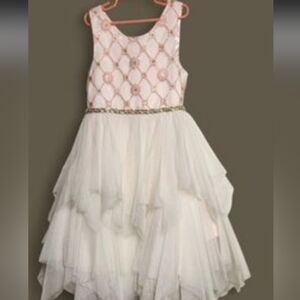 American Princess Girls Pearl Embellished Dress